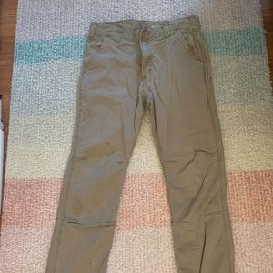 Mens 32x32 Straight Fit Carhartt Work Pants Well Worn Tan
